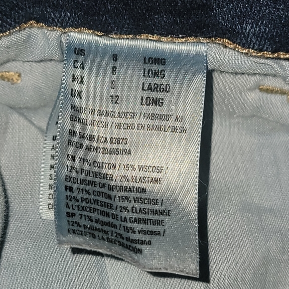 American Eagle Super Stretch Skinny Jeans Size 8 Long - Picture 3 of 7